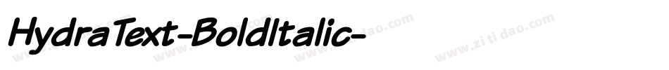 HydraText-BoldItalic字体转换