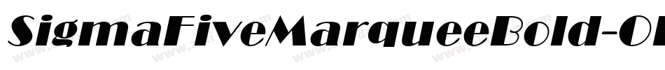 SigmaFiveMarqueeBold-OPK4字体转换