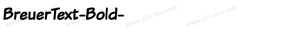 BreuerText-Bold字体转换