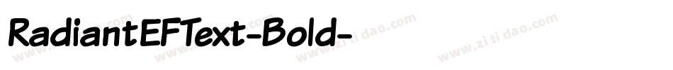 RadiantEFText-Bold字体转换
