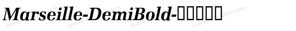 Marseille-DemiBold字体转换