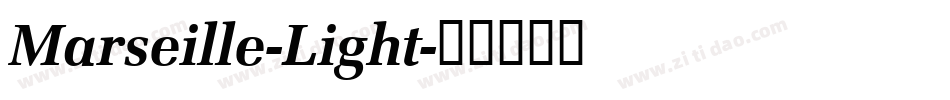 Marseille-Light字体转换