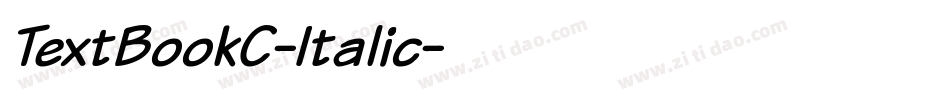 TextBookC-Italic字体转换