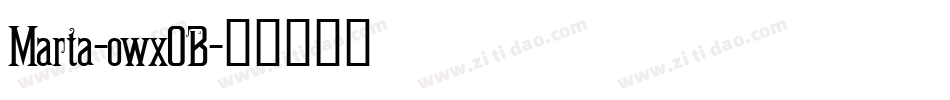 Marta-owxOB字体转换