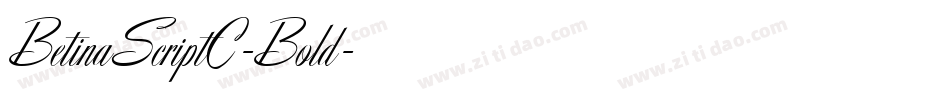 BetinaScriptC-Bold字体转换