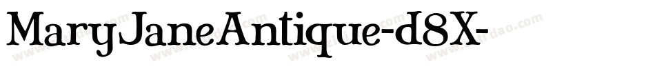 MaryJaneAntique-d8X字体转换