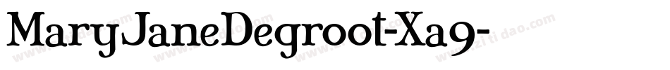 MaryJaneDegroot-Xa9字体转换