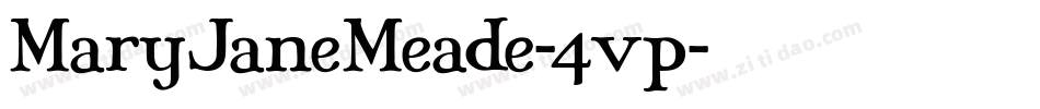 MaryJaneMeade-4vp字体转换