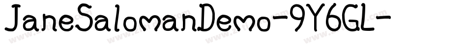 JaneSalomanDemo-9Y6GL字体转换