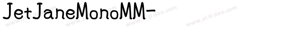 JetJaneMonoMM字体转换