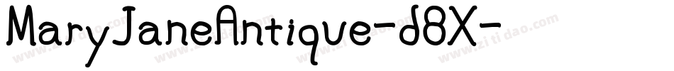 MaryJaneAntique-d8X字体转换