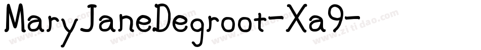 MaryJaneDegroot-Xa9字体转换