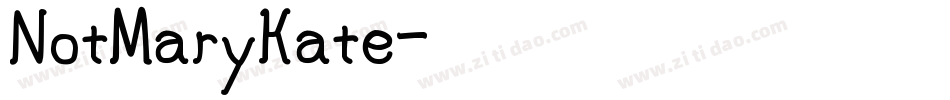 NotMaryKate字体转换