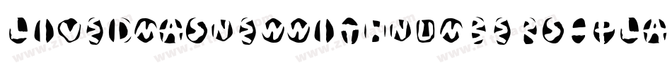 LivedMasNewWithNumbers-PLAB字体转换
