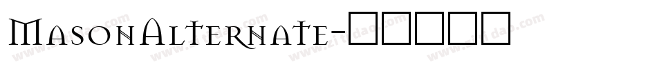 MasonAlternate字体转换