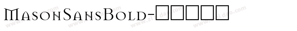 MasonSansBold字体转换