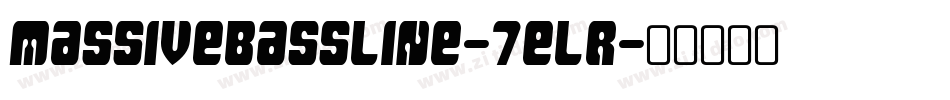 MassiveBassline-7elR字体转换