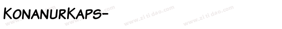KonanurKaps字体转换