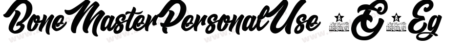 BoneMasterPersonalUse-1G9Eg字体转换 BoneMasterPersonalUse-1G9Eg字体转换