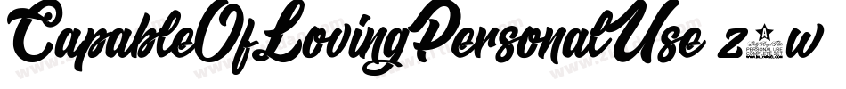 CapableOfLovingPersonalUse-z4w4字体转换