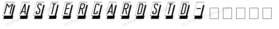 MastercardStd字体转换