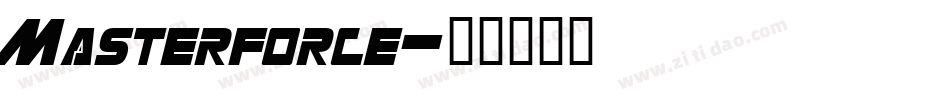 Masterforce字体转换