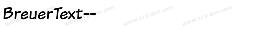 BreuerText-字体转换