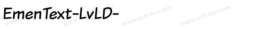 EmenText-LvLD字体转换