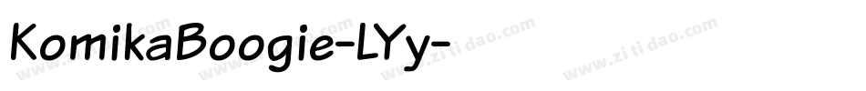 KomikaBoogie-LYy字体转换