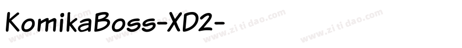 KomikaBoss-XD2字体转换