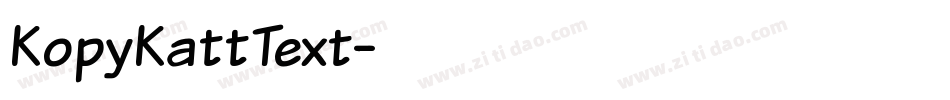KopyKattText字体转换