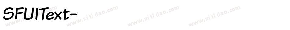 SFUIText字体转换