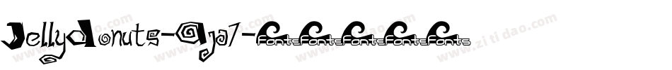 JellyDonuts-Aja7字体转换