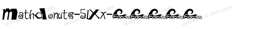 MathDonuts-51Xx字体转换