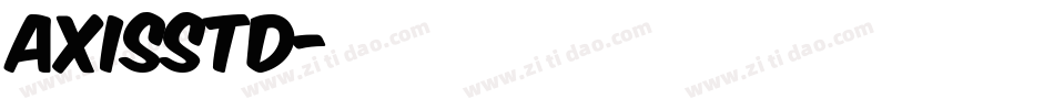 axisstd字体转换