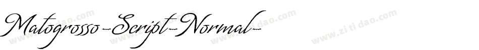 Matogrosso-Script-Normal字体转换