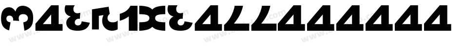 MatrixTall字体转换