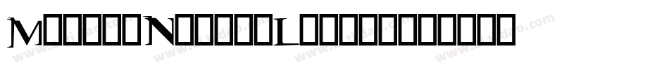 MatrixNarrowLining字体转换