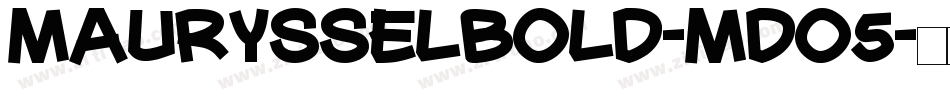 MaurysselBold-mDo5字体转换