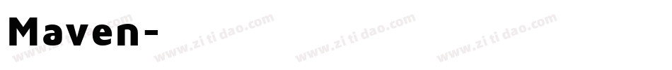 Maven字体转换