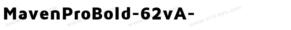 MavenProBold-62vA字体转换