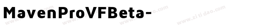MavenProVFBeta字体转换