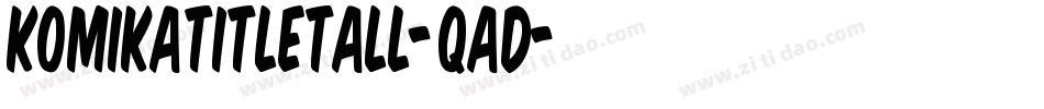 KomikaTitleTall-qAd字体转换