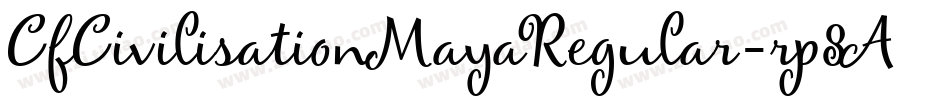 CfCivilisationMayaRegular-rp8A字体转换