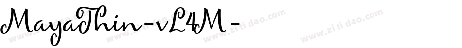 MayaThin-vL4M字体转换