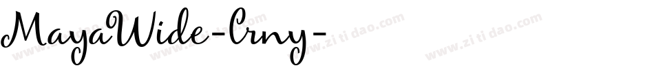 MayaWide-lrny字体转换