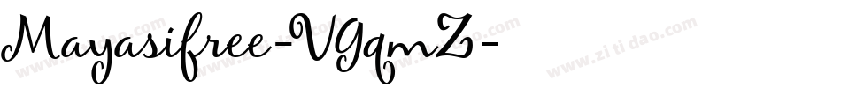 Mayasifree-VGqmZ字体转换