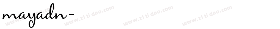 mayadn字体转换