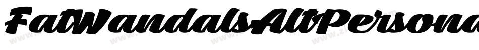 FatWandalsAltPersonalUse-6zVM字体转换