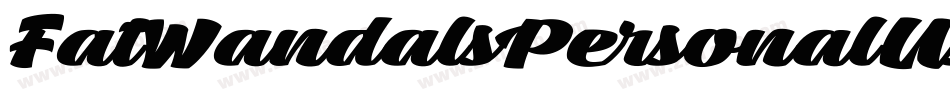 FatWandalsPersonalUse-9Vj7字体转换